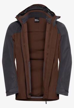 Jack Wolfskin Taubenberg 3IN1 Jacket Mont Kahve R.