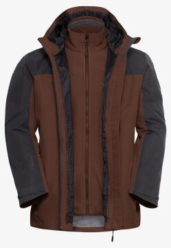 Jack Wolfskin Taubenberg 3IN1 Jacket Mont Kahve R.