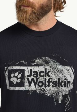 Jack Wolfskin Brand Erkek Tişört Koyu Lacivert