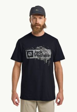 Jack Wolfskin Brand Erkek Tişört Koyu Lacivert