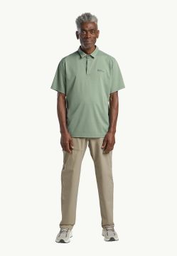 Jack Wolfskin Delgami Polo Erkek Tişört Yeşil