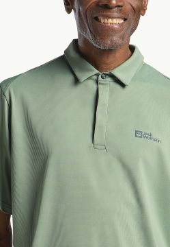 Jack Wolfskin Delgami Polo Erkek Tişört Yeşil