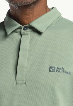 Jack Wolfskin Delgami Polo Erkek Tişört Yeşil