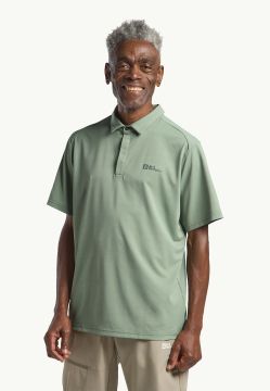 Jack Wolfskin Delgami Polo Erkek Tişört Yeşil