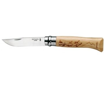 OPINEL INOX GURGEN SAPLI ISLEMELI 8 NO CAKI (001361)