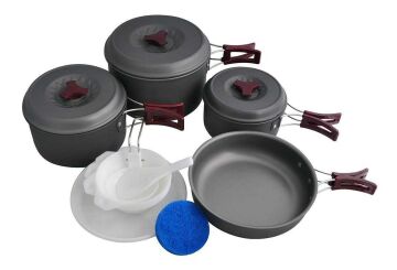 FreeCamp Anodize Alüminyum Yemek Seti