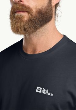 Jack Wolfskin Essential Erkek Tişört Dumanlı Mavi