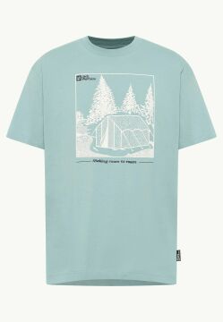 Jack Wolfskin Freeroamer Erkek Tişört Pastel Yeşil
