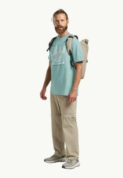 Jack Wolfskin Freeroamer Erkek Tişört Pastel Yeşil
