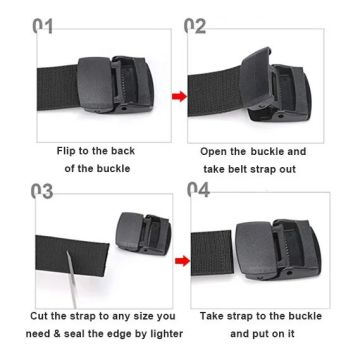 Evolite Outdoor Stretch Kemer 4cm 1,15mt Haki