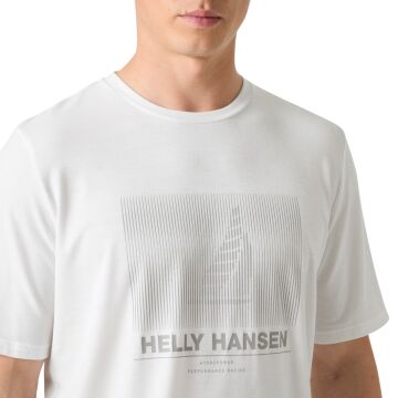 Helly Hansen HP Race Graphic Erkek T-Shirt Beyaz