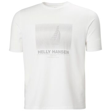 Helly Hansen HP Race Graphic Erkek T-Shirt Beyaz