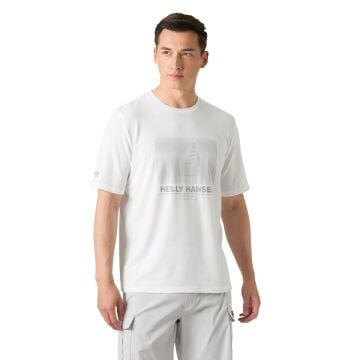 Helly Hansen HP Race Graphic Erkek T-Shirt Beyaz