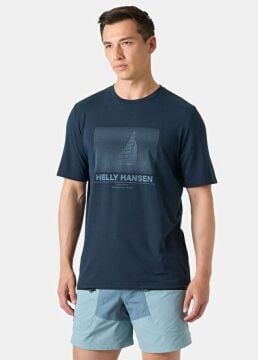 Helly Hansen HP Race Graphic Erkek T-Shirt Navy