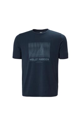 Helly Hansen HP Race Graphic Erkek T-Shirt Navy
