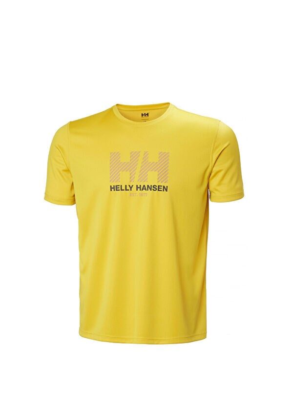 Helly Hansen Tech Graphic Erkek T-Shirt Gold Rush