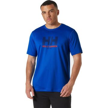 Helly Hansen Tech Graphic T-Shirt 2.0 Erkek Mavi
