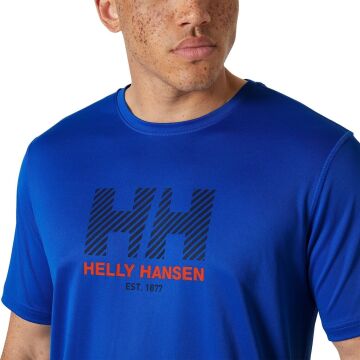 Helly Hansen Tech Graphic T-Shirt 2.0 Erkek Mavi