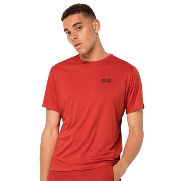 Jack Wolfskin Tech Erkek T-Shirt Kırmızı