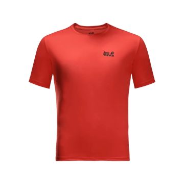 Jack Wolfskin Tech Erkek T-Shirt Kırmızı