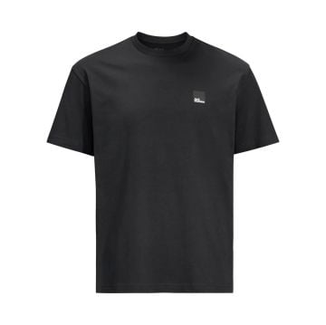 Jack Wolfskin Eschenheimer Outdoor Tişört - Black