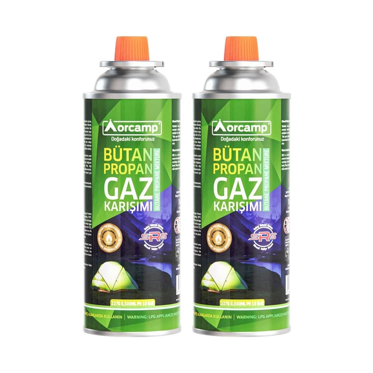 Orcamp 2li 227 Gram Valfli Gaz Ocak Kartuşu