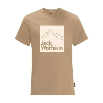 Jack Wolfskin Brand Erkek Outdoor Tişört - Sand Storm