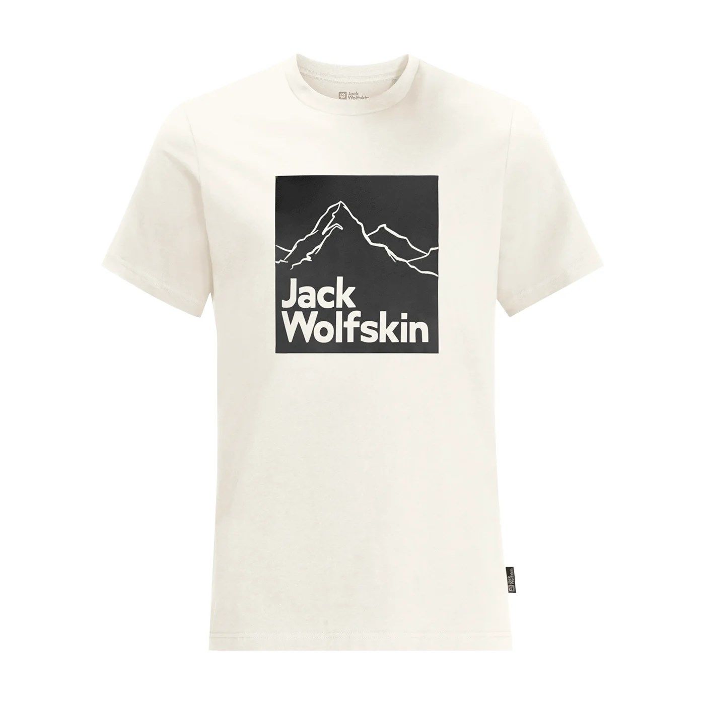 Jack Wolfskin Brand Erkek Outdoor Tişört - Egret