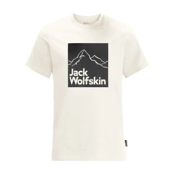 Jack Wolfskin Brand Erkek Outdoor Tişört - Egret