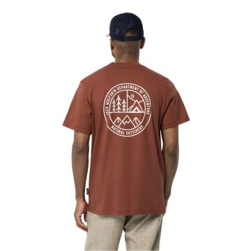Jack Wolfskin Campfire Erkek Outdoor T-Shirt - Kırmızı