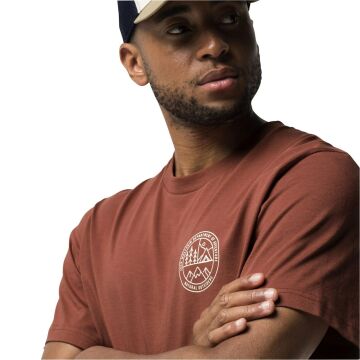 Jack Wolfskin Campfire Erkek Outdoor T-Shirt - Kırmızı