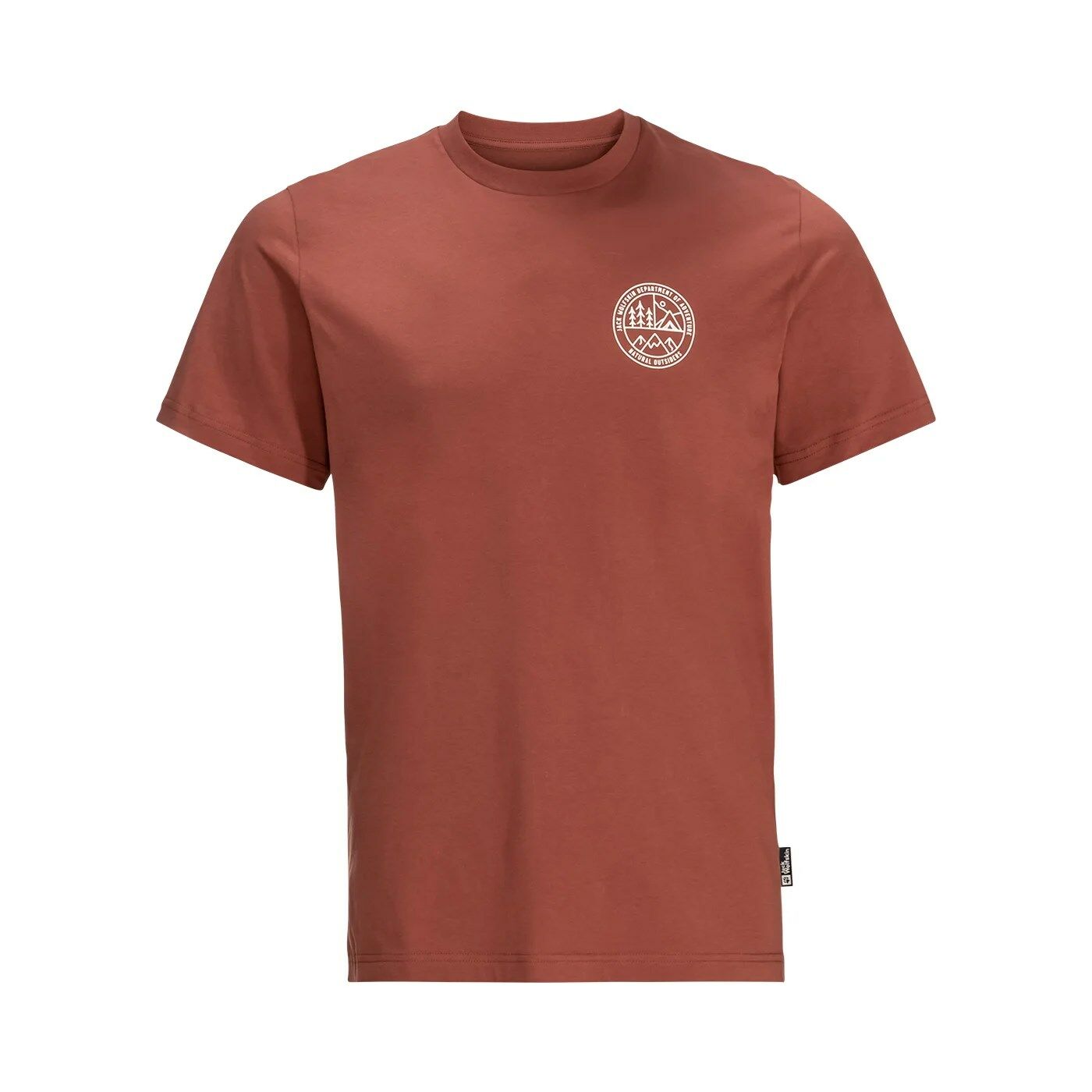 Jack Wolfskin Campfire Erkek Outdoor T-Shirt - Kırmızı