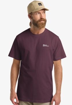 Jack Wolfskin Essential Erkek T-Shirt Amaranth Mor