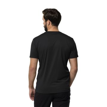 Jack Wolfskin Tech Erkek Tişört - Siyah