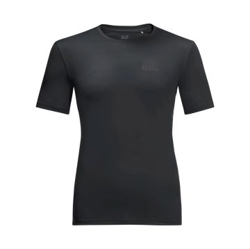 Jack Wolfskin Tech Erkek Tişört - Siyah