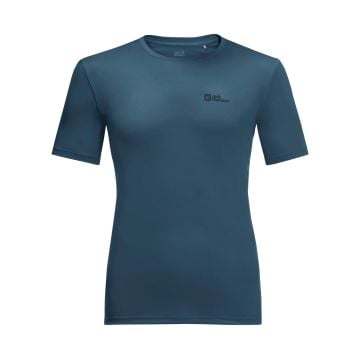 Jack Wolfskin Tech Erkek Tişört - Dark Sea