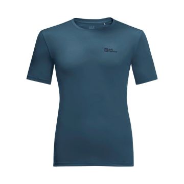 Jack Wolfskin Tech Erkek Tişört - Dark Sea