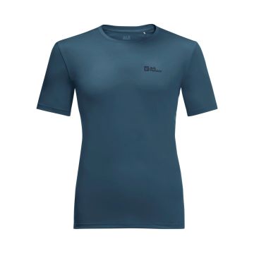 Jack Wolfskin Tech Erkek Tişört - Dark Sea