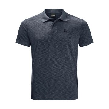 Jack Wolfskin Travel Polo Erkek Outdoor Tişört - Lacivert