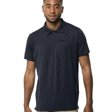 Jack Wolfskin Travel Polo Erkek Outdoor Tişört - Lacivert