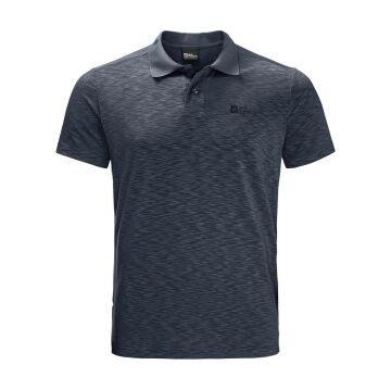 Jack Wolfskin Travel Polo Erkek Outdoor Tişört - Lacivert