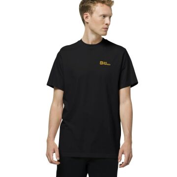 Jack Wolfskin Essential Erkek Tişört - Siyah