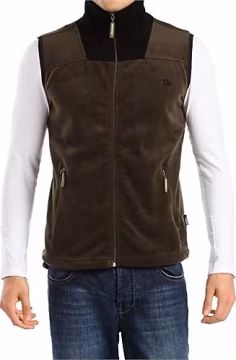 Thermoform Sportline Erkek Polar Yelek Haki-Siyah XL