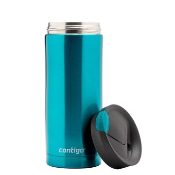 Contigo Huron Vakumlu Termos Matara Tek El Kaldır İç Yeşil 470ml