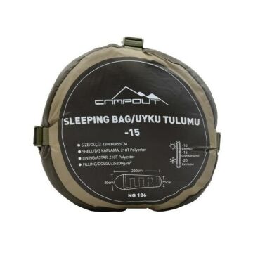 Nurgaz Campout Extreme -20 Derece Uyku Tulumu (Ng 186)