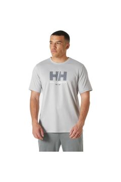 Helly Hans Hh Tech Graphic Erkek T-shirt 2.0 Gri