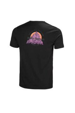Helly Hansen Core Graphic T-Shirt 2.0 Erkek Siyah