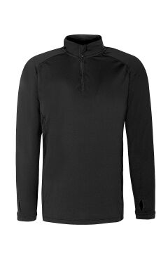 Thermoform Pro Yarım Fermuar Sweatshirt Heat SİYAH