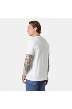 Helly Hansen Core Graphic T-Shirt 2.0 Erkek Beyaz