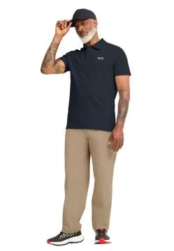Jack Wolfskin Essential Polo Erkek Tişört Lacivert